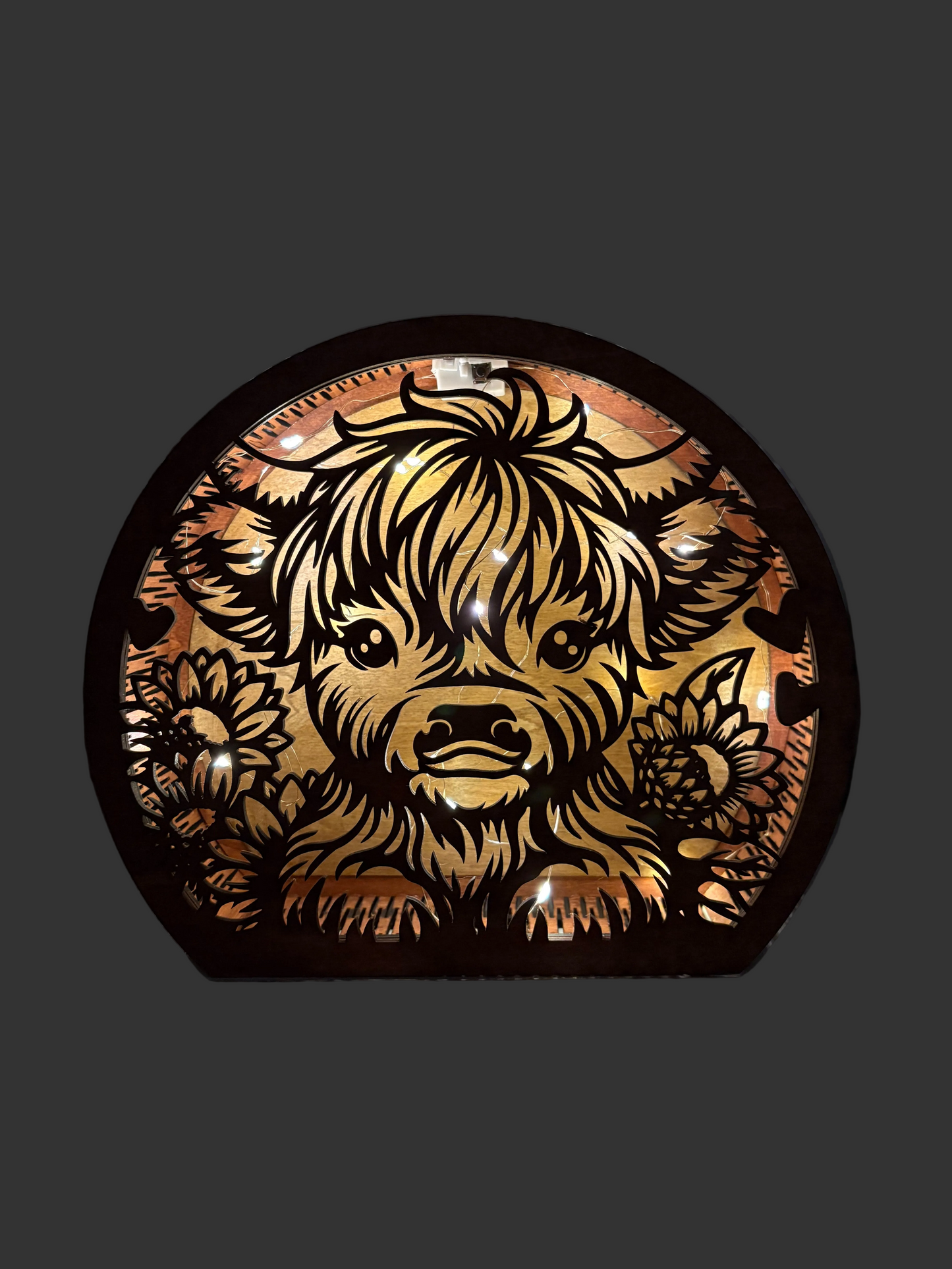 Highland Cow lantern