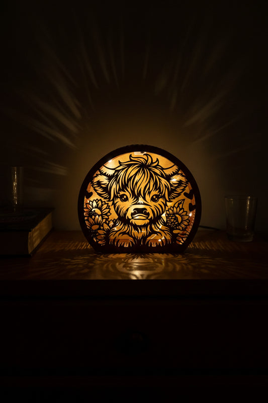 Highland Cow lantern