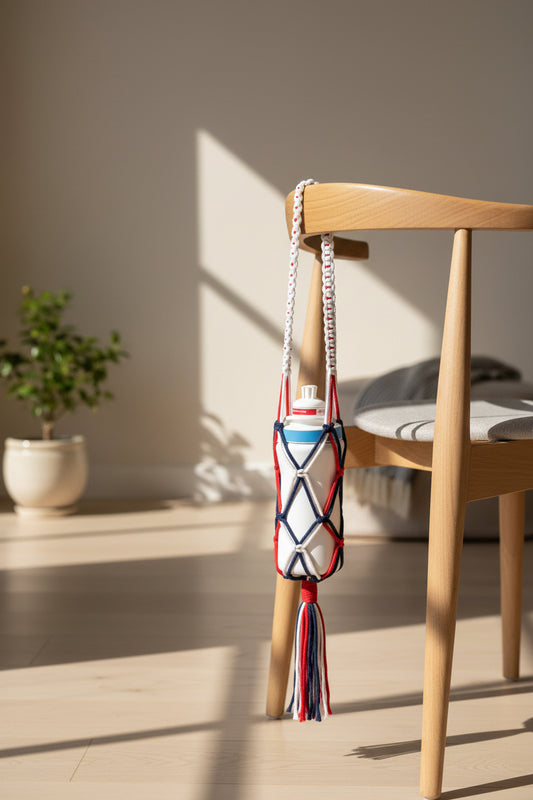 Handmade Macramé Bottle Holder