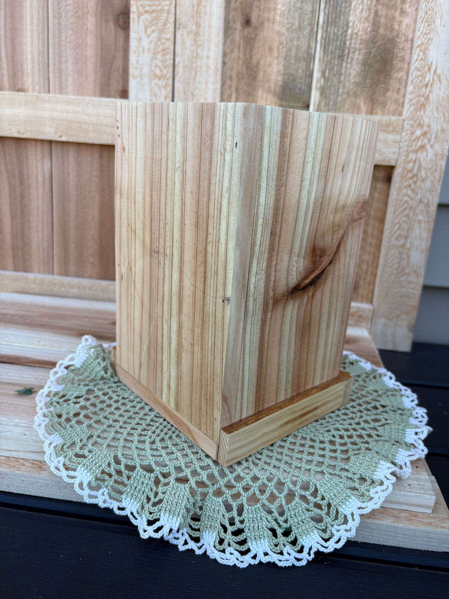 Interchangeable Wood Lantern with 12 Seasonal Panels